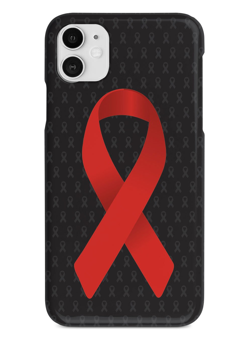 Red Awareness Ribbon - Black Case