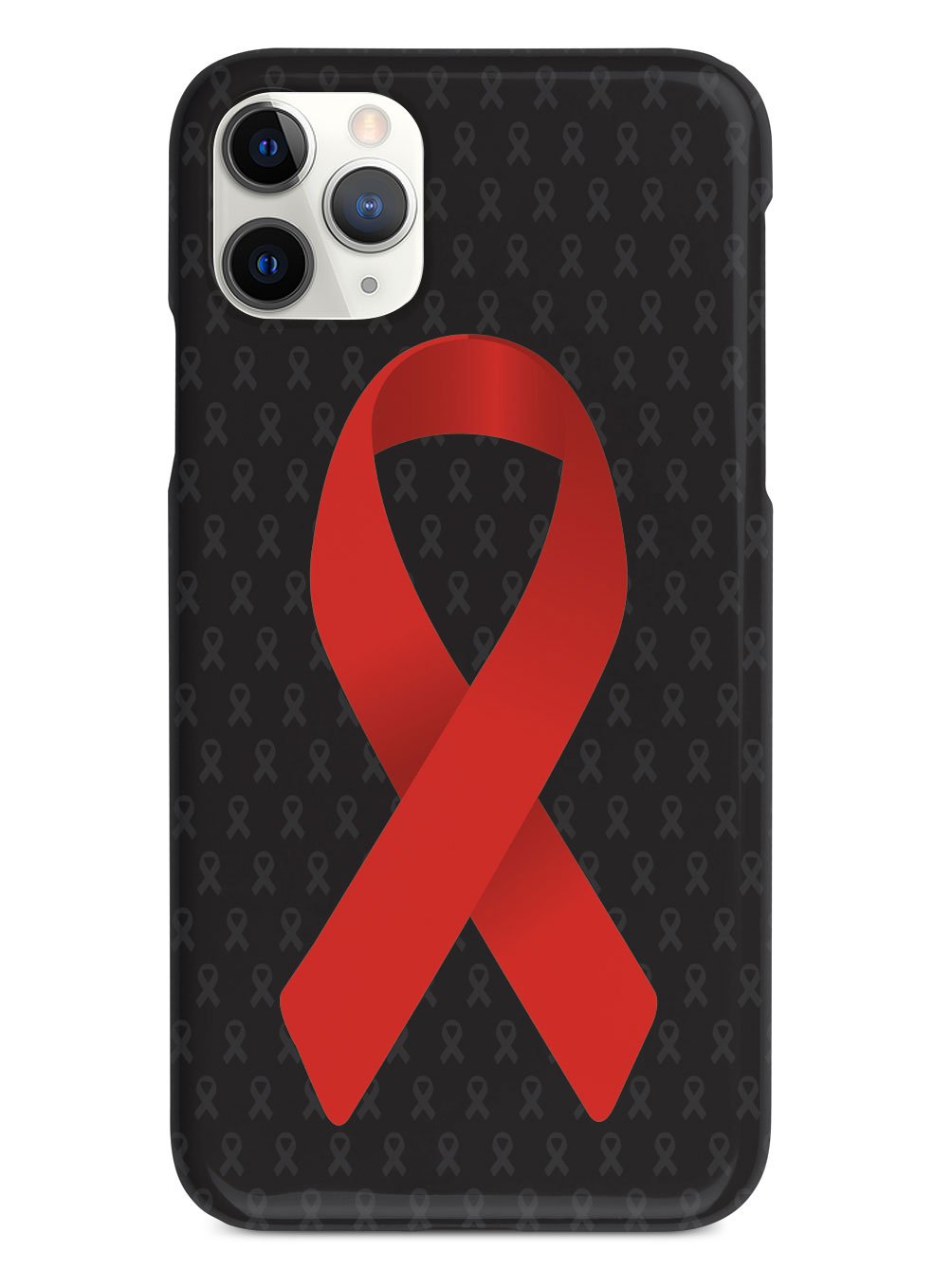 Red Awareness Ribbon - Black Case