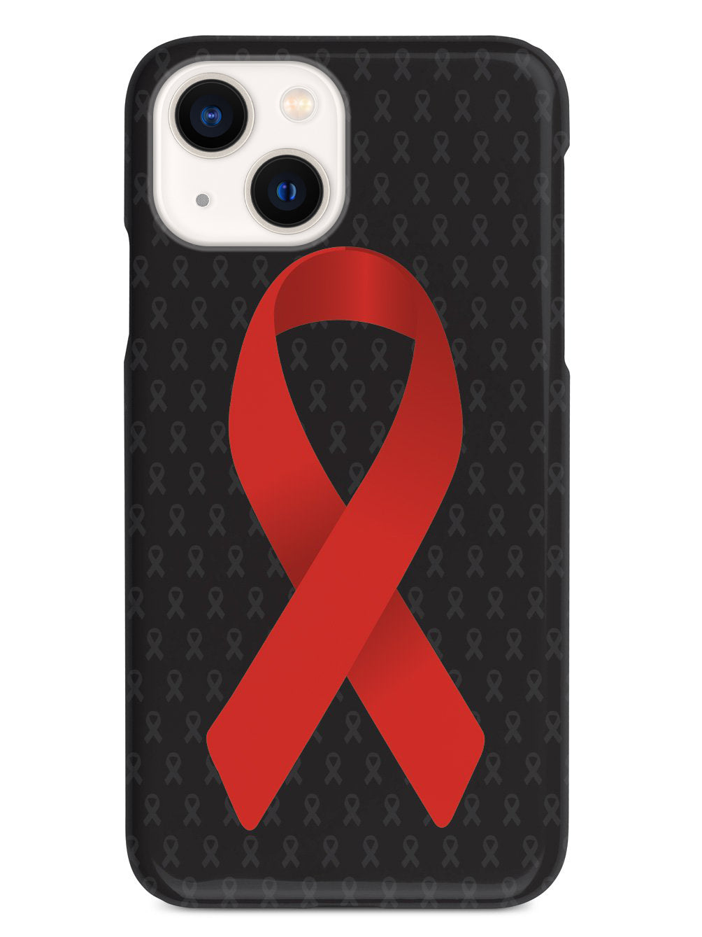 Red Awareness Ribbon - Black Case