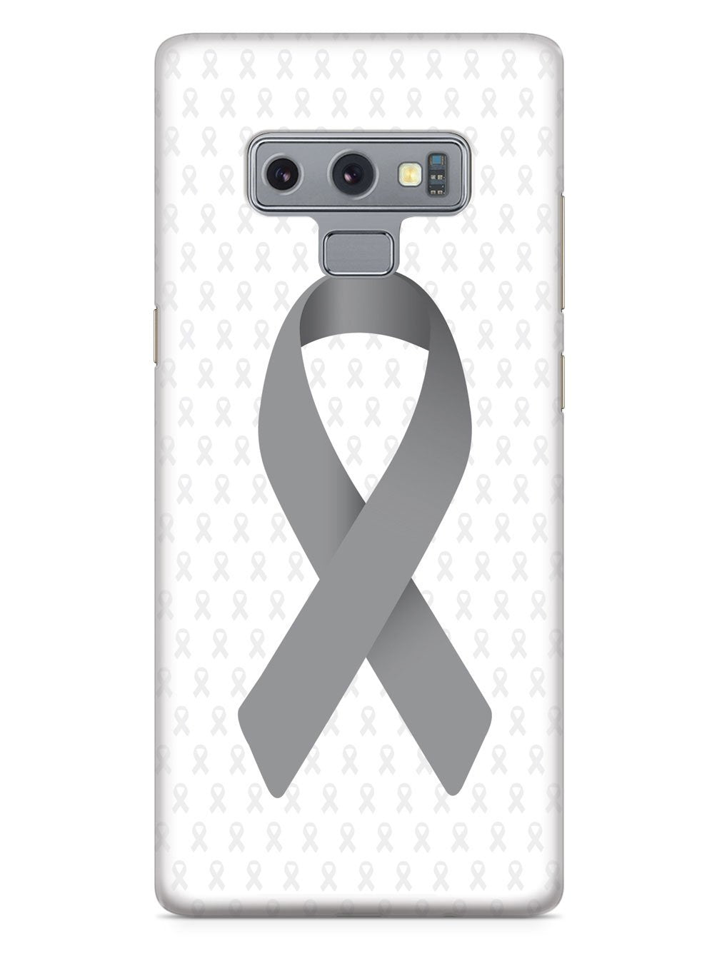 Gray Awareness Ribbon - White Case