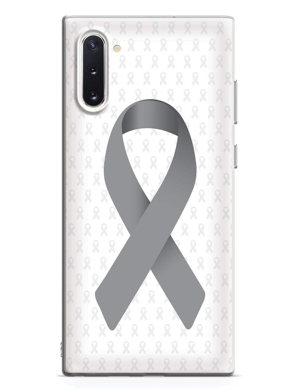 Gray Awareness Ribbon - White Case