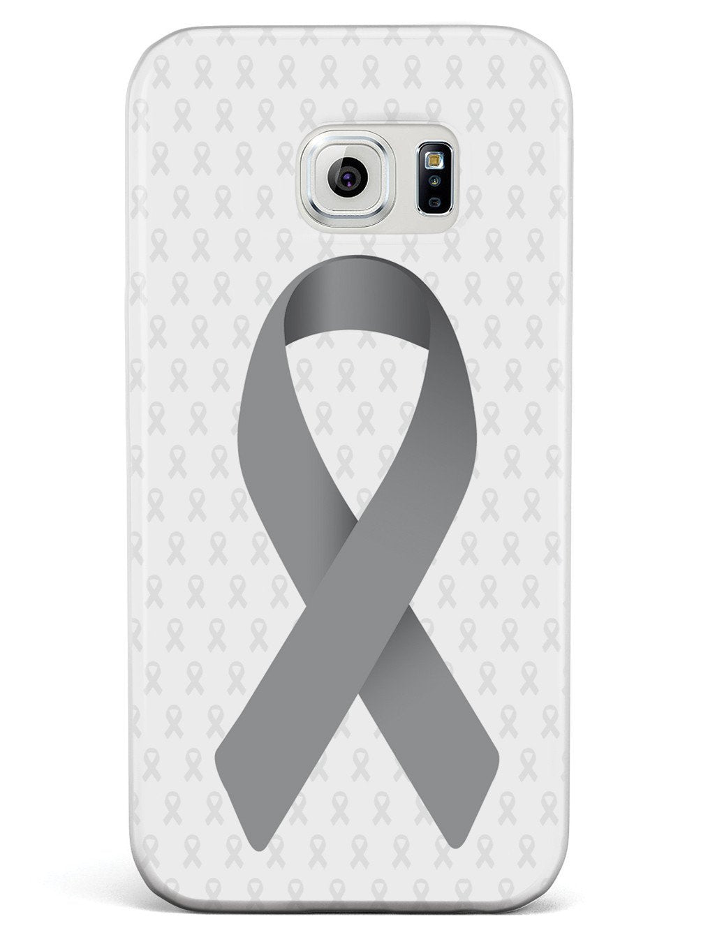 Gray Awareness Ribbon - White Case