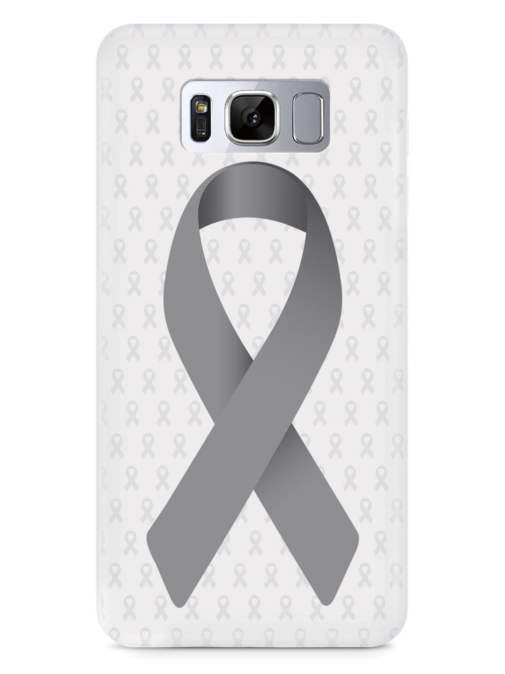 Gray Awareness Ribbon - White Case