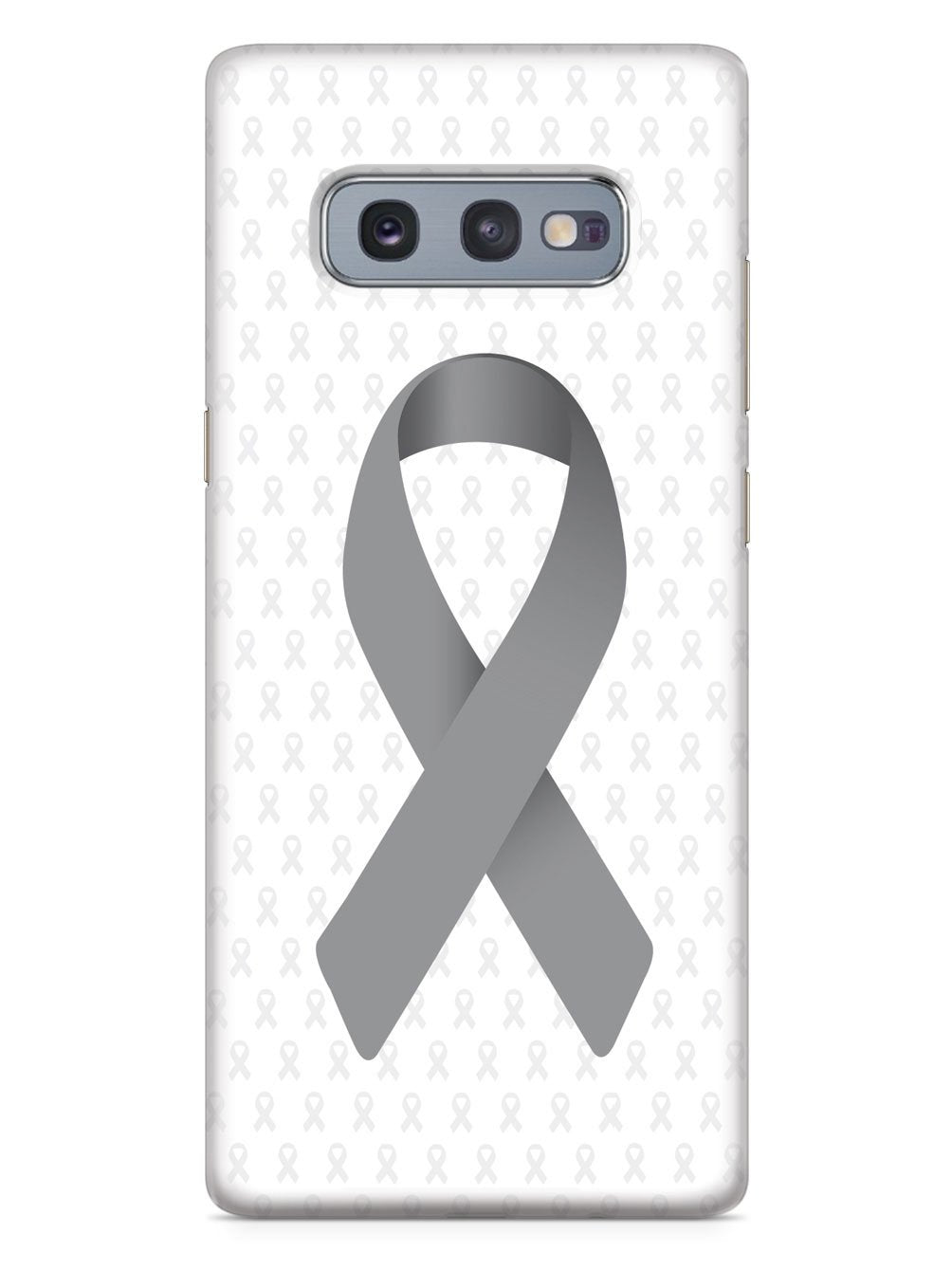 Gray Awareness Ribbon - White Case