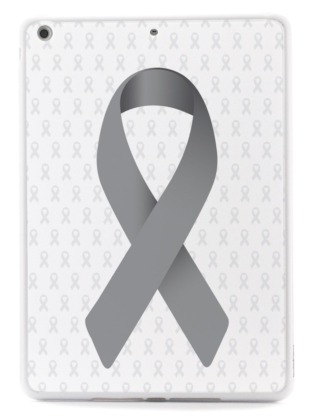 Gray Awareness Ribbon - White Case