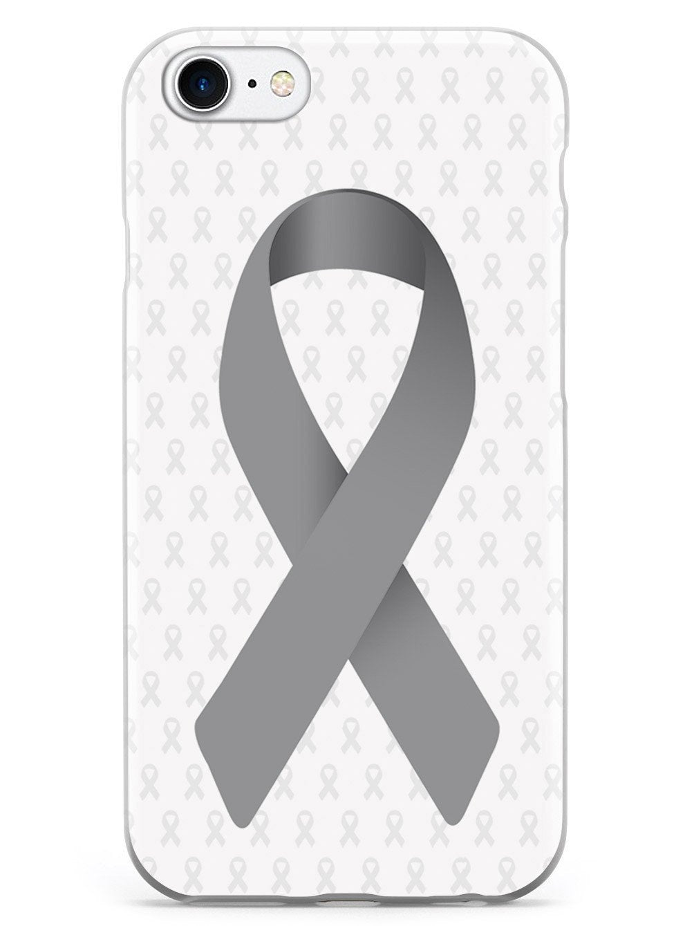 Gray Awareness Ribbon - White Case