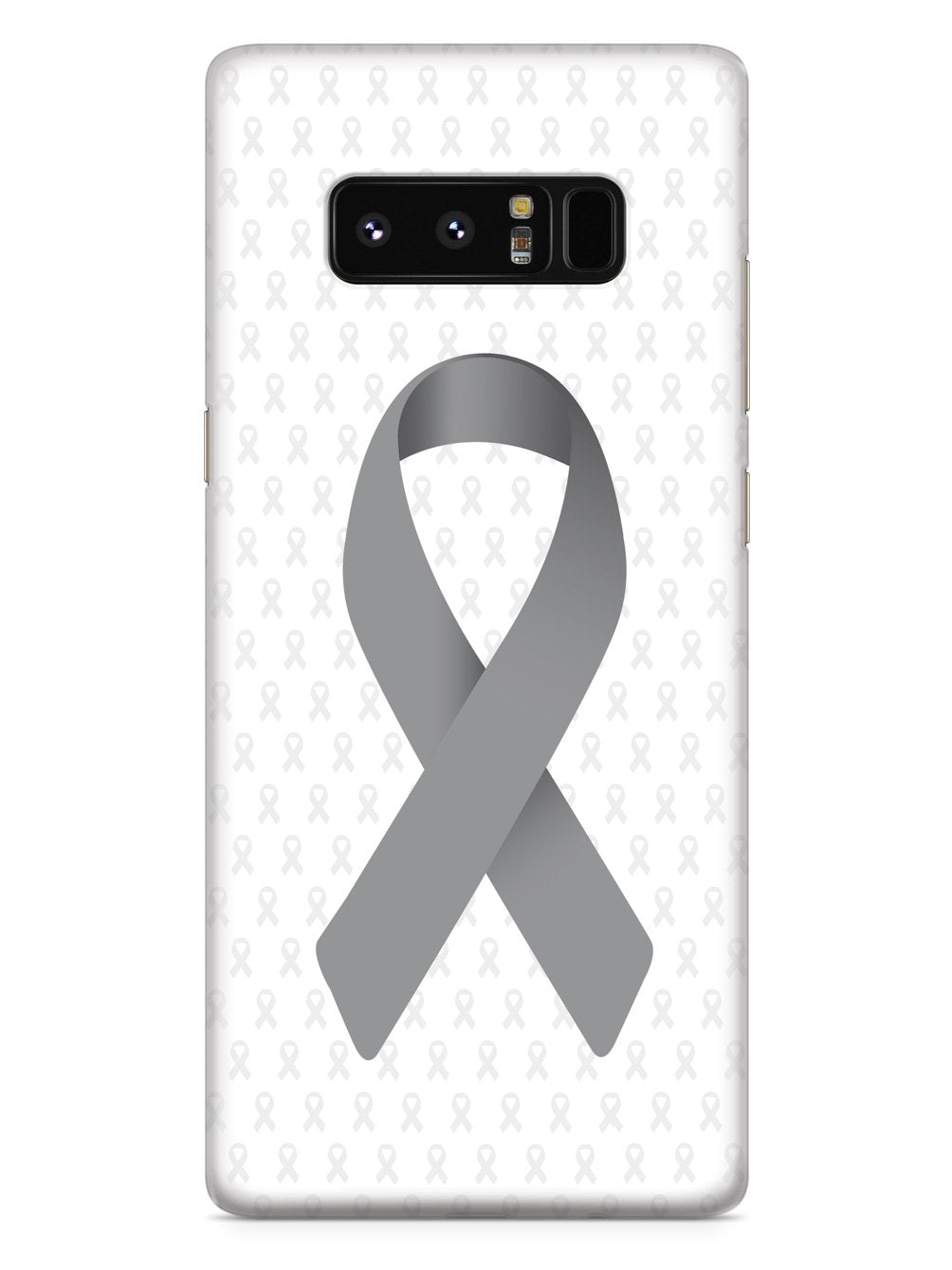 Gray Awareness Ribbon - White Case