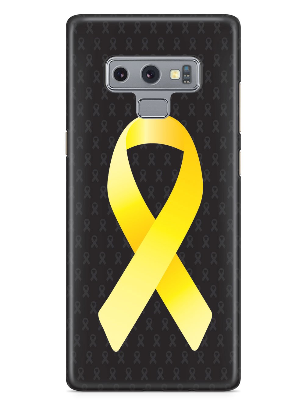 Yellow Awareness Ribbon - Black Case