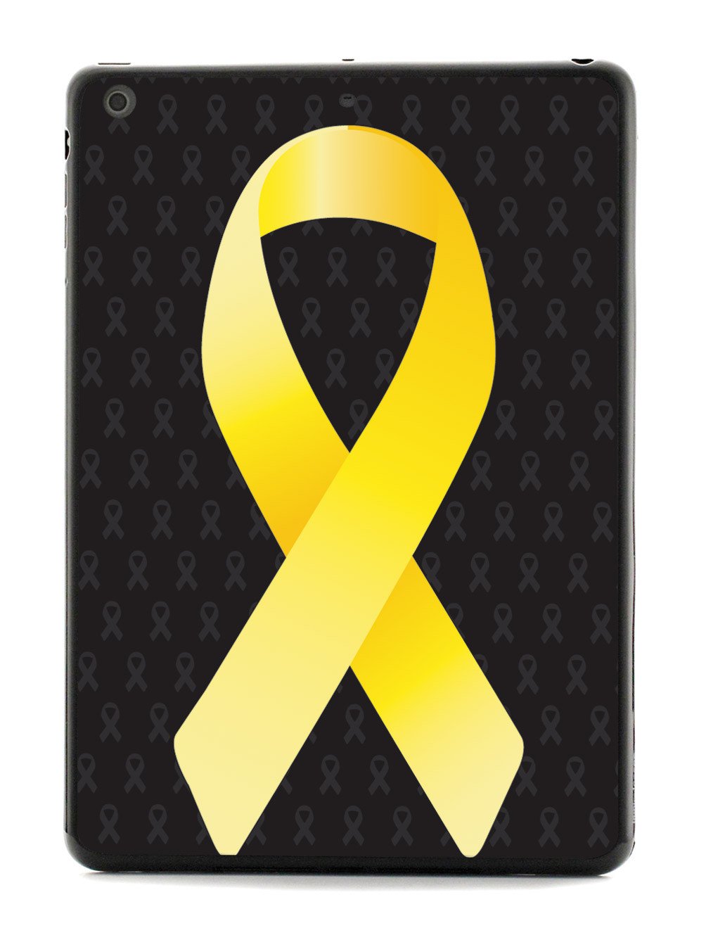 Yellow Awareness Ribbon - Black Case