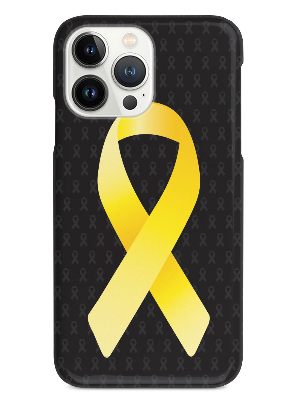 Yellow Awareness Ribbon - Black Case