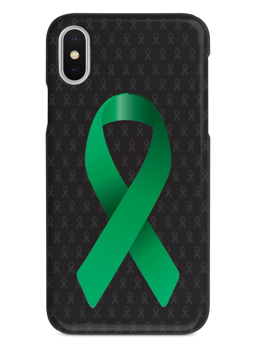 Green Awareness Ribbon - Black Case