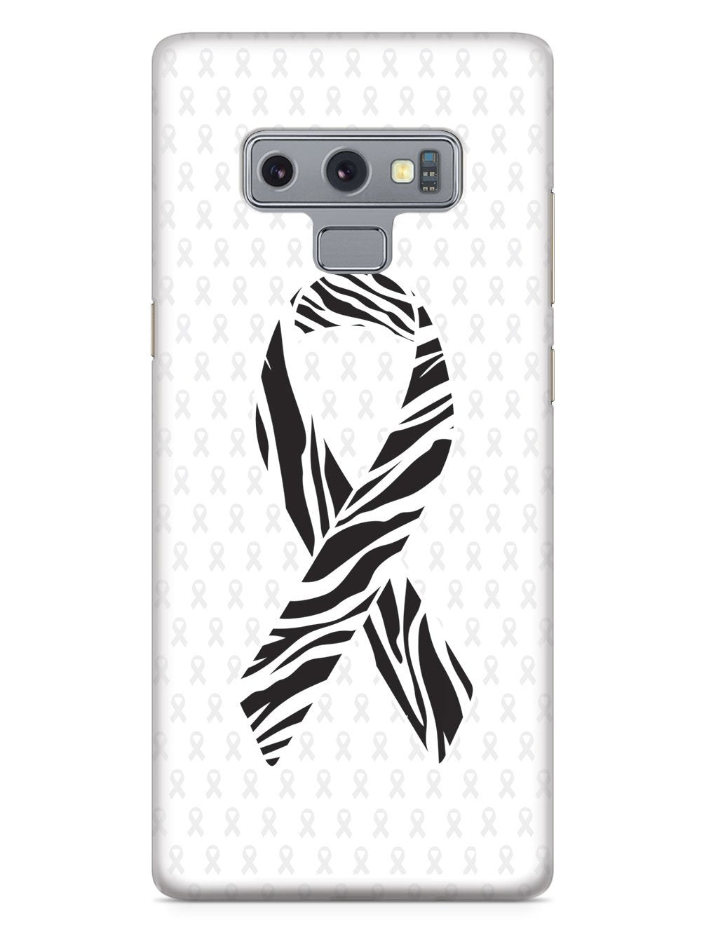 Zebra Print Awareness Ribbon - White Case