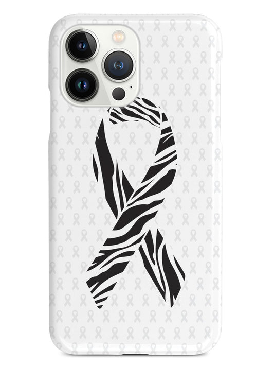 Zebra Print Awareness Ribbon - White Case