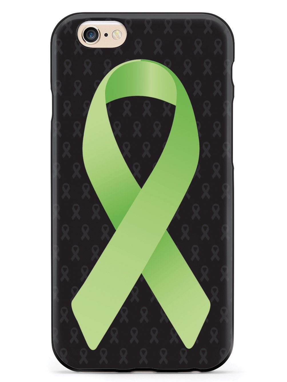 Lime Green Awareness Ribbon - Black Case