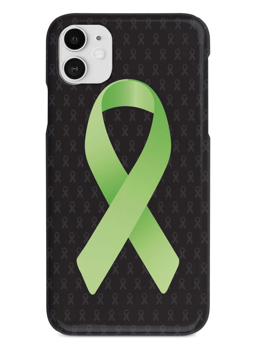 Lime Green Awareness Ribbon - Black Case