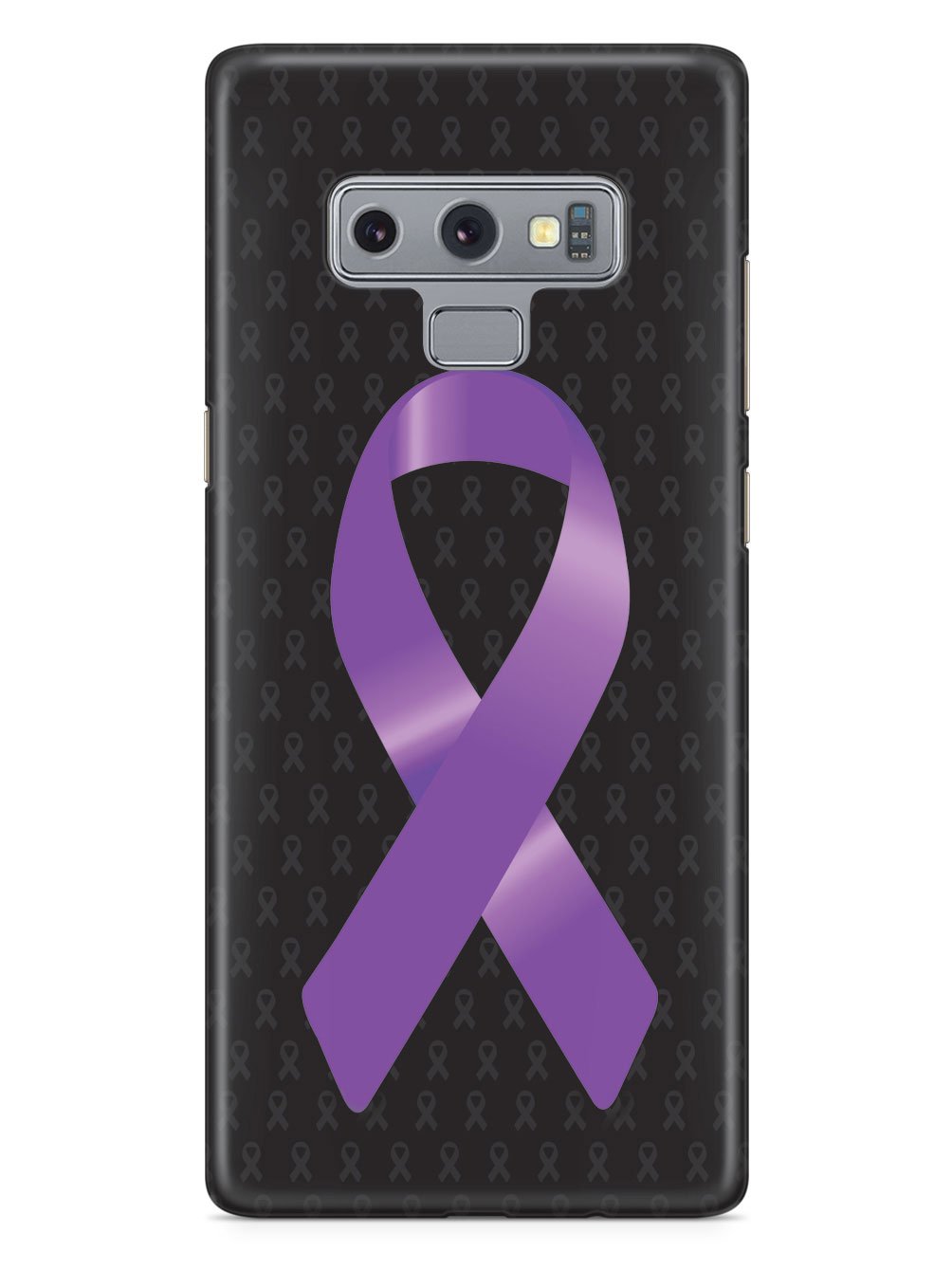 Purple Awareness Ribbon - Black Case