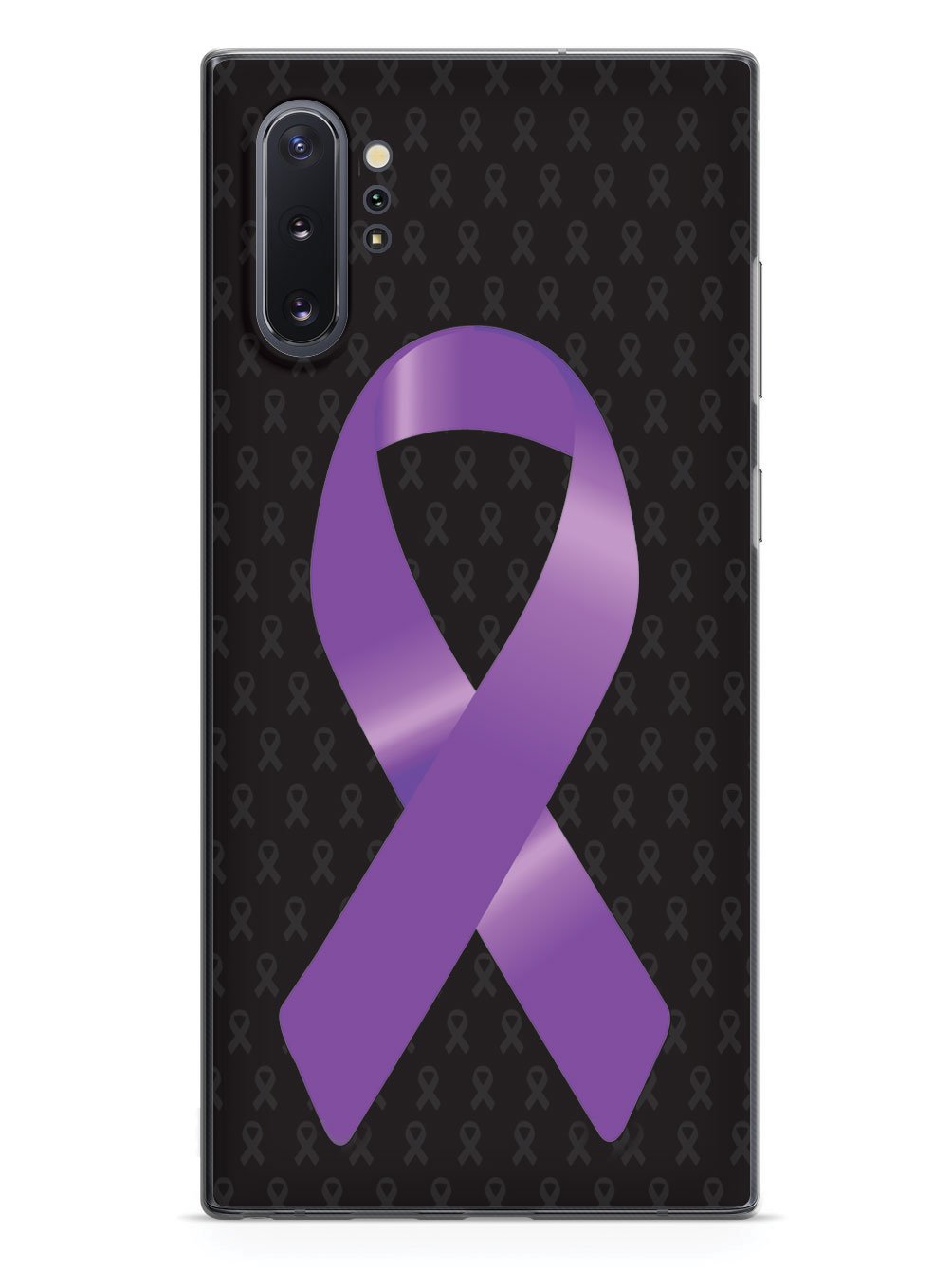 Purple Awareness Ribbon - Black Case