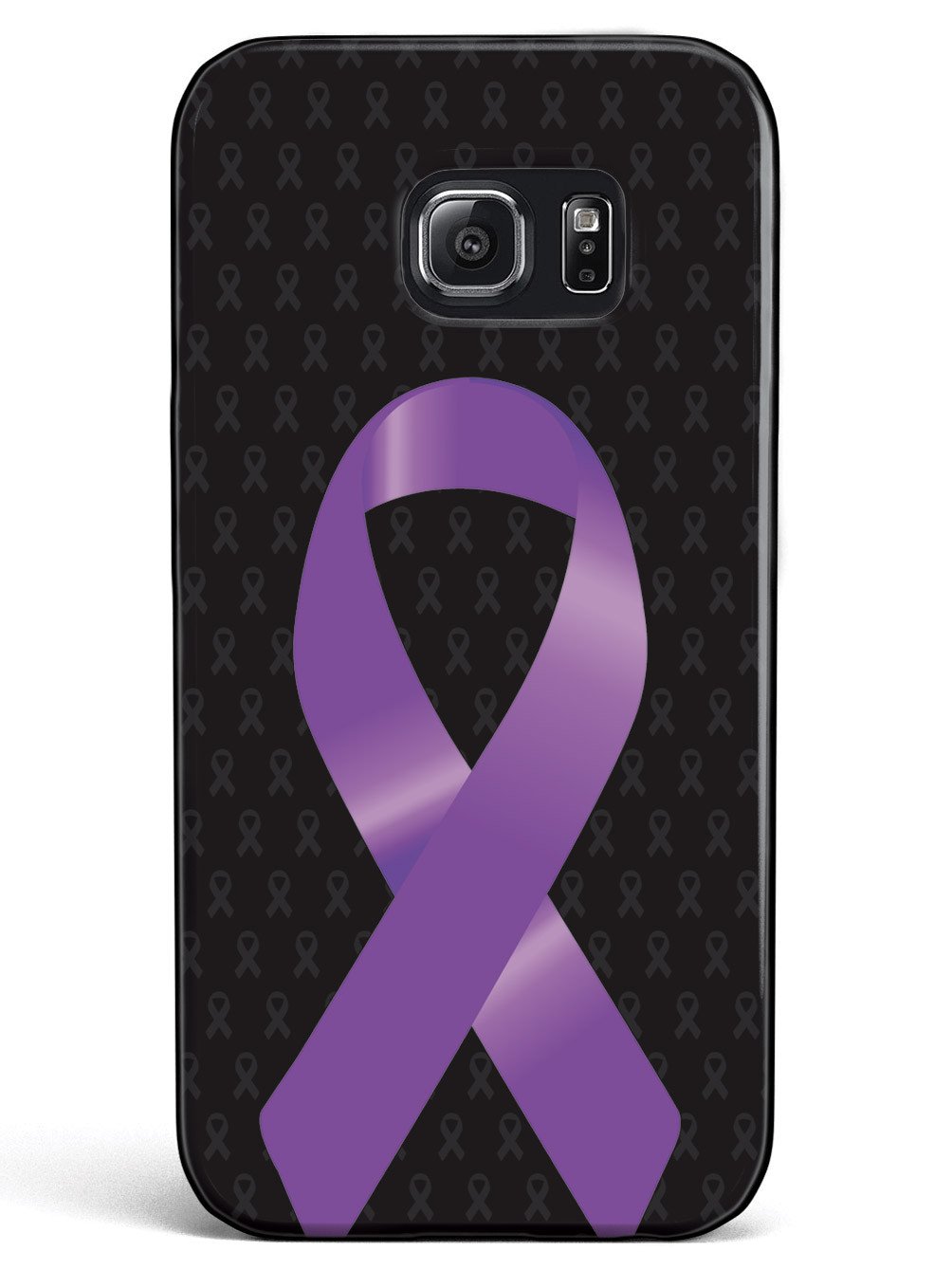 Purple Awareness Ribbon - Black Case