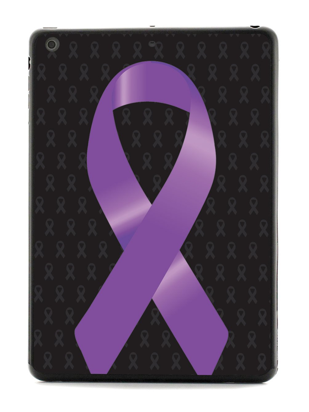 Purple Awareness Ribbon - Black Case