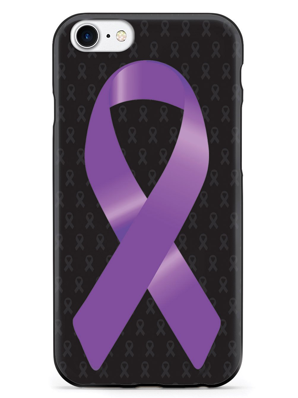 Purple Awareness Ribbon - Black Case