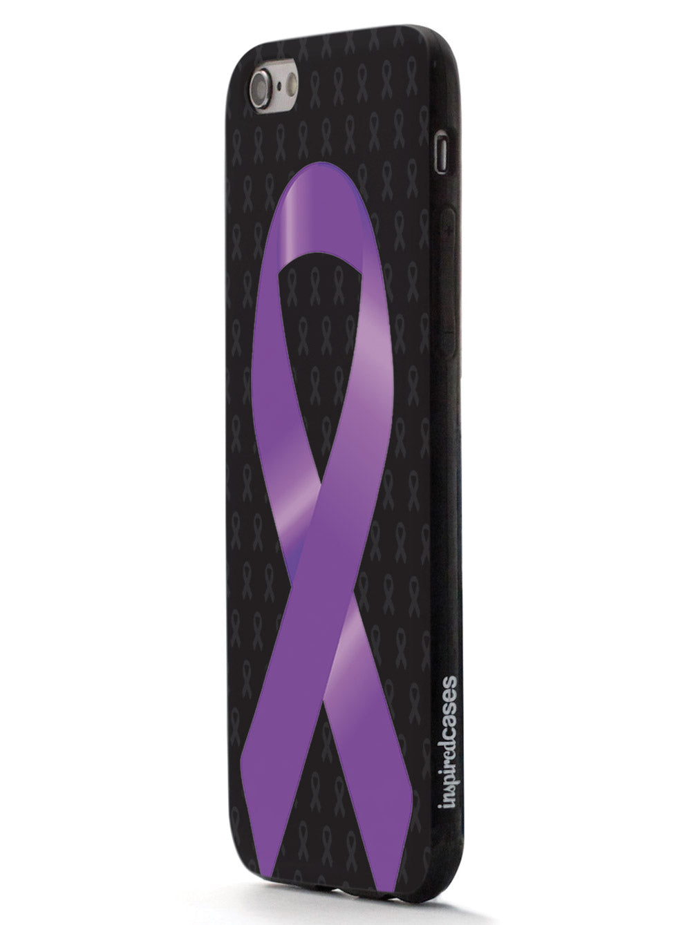 Purple Awareness Ribbon - Black Case