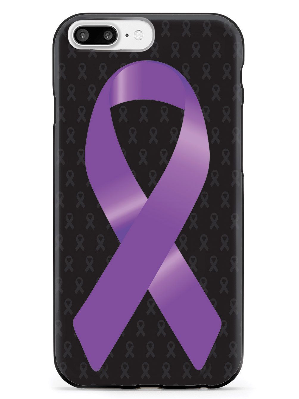 Purple Awareness Ribbon - Black Case