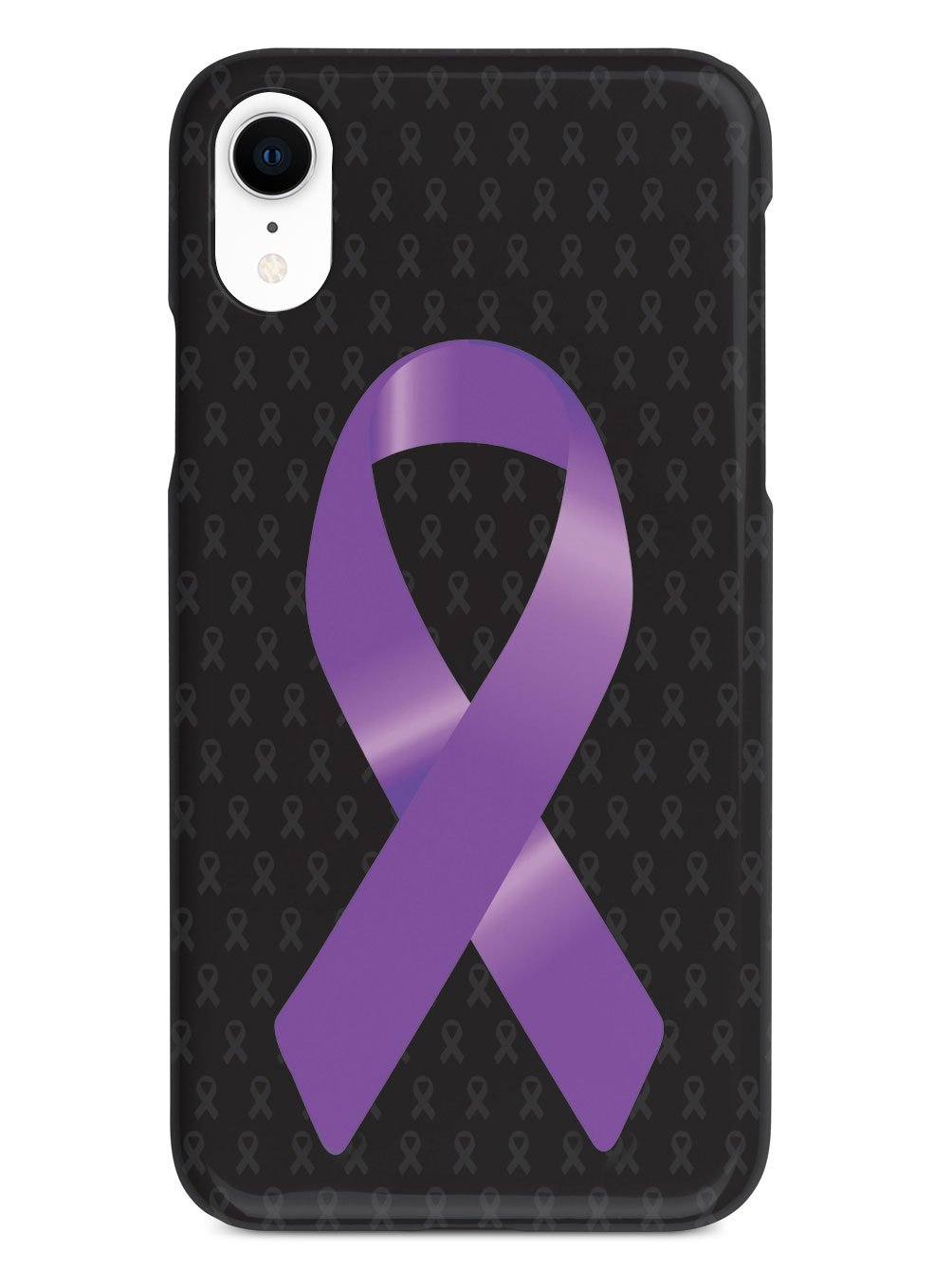 Purple Awareness Ribbon - Black Case