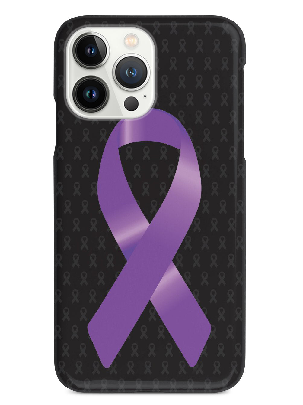 Purple Awareness Ribbon - Black Case