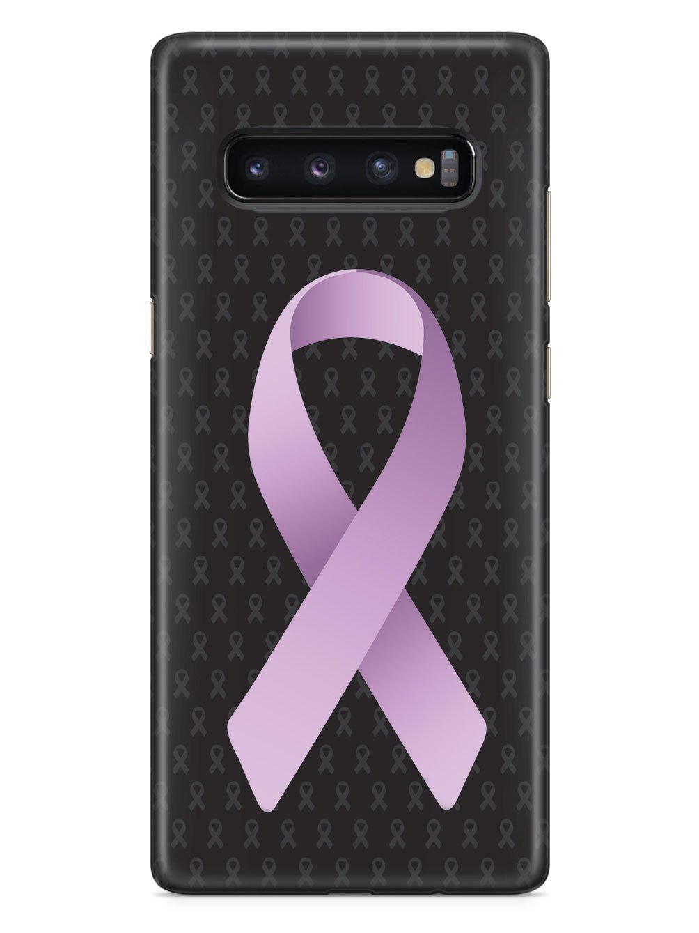 Lavender Awareness Ribbon - Black Case