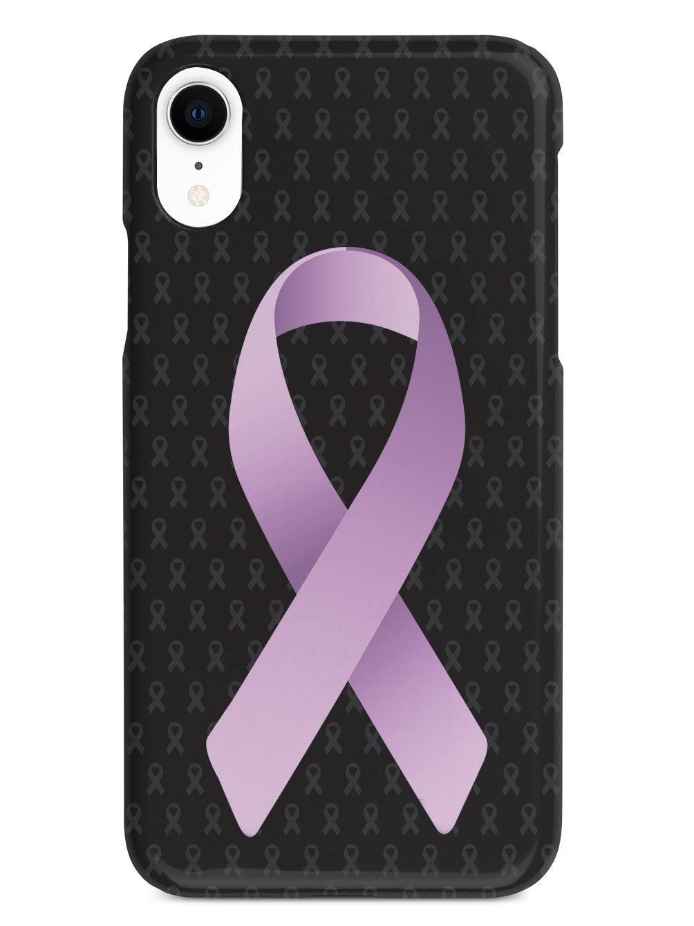 Lavender Awareness Ribbon - Black Case