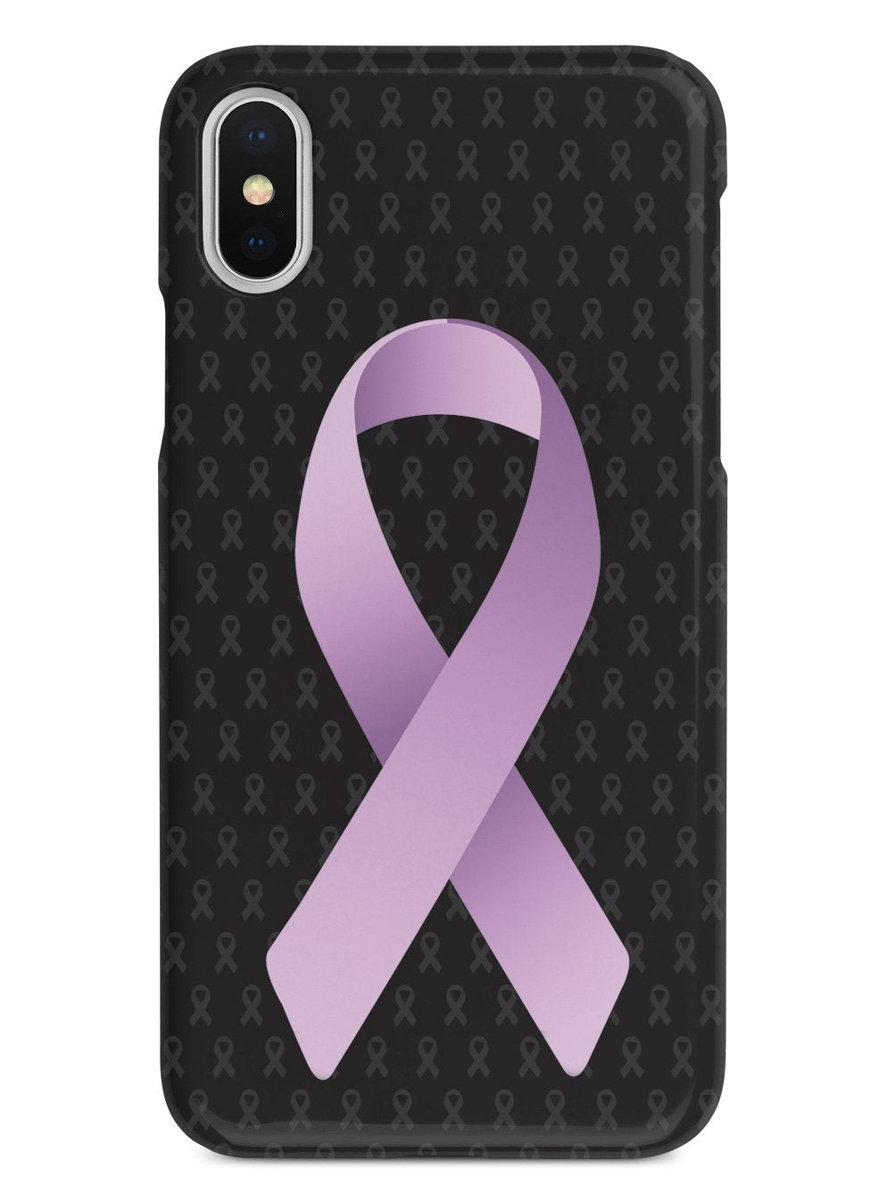 Lavender Awareness Ribbon - Black Case