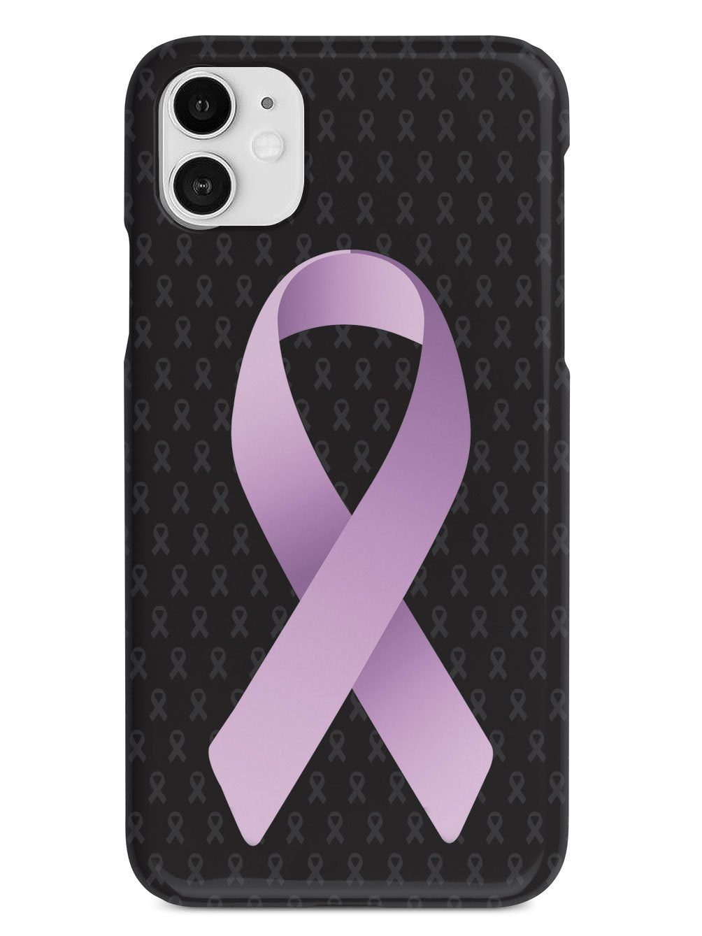 Lavender Awareness Ribbon - Black Case