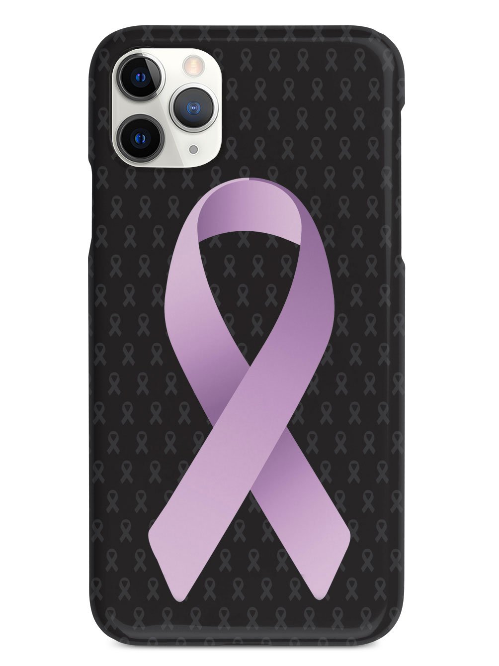 Lavender Awareness Ribbon - Black Case