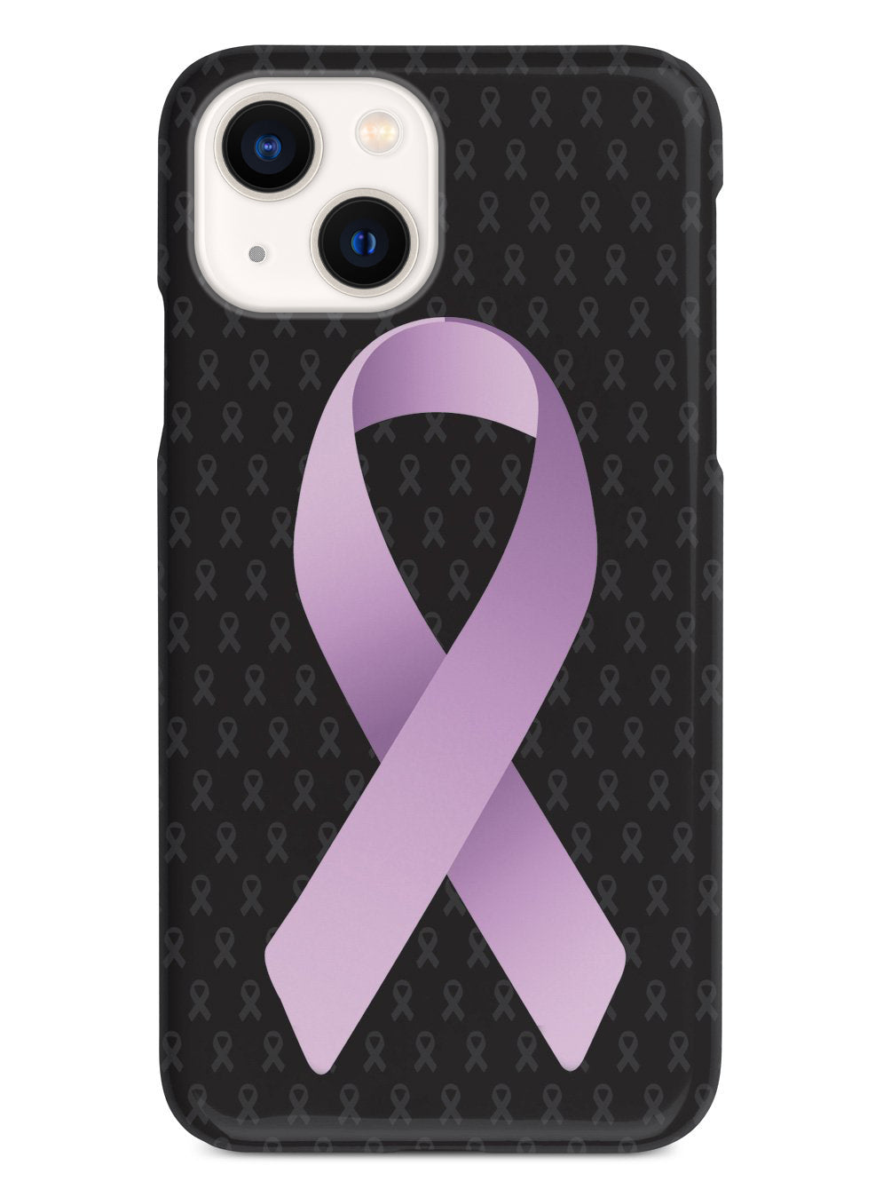 Lavender Awareness Ribbon - Black Case