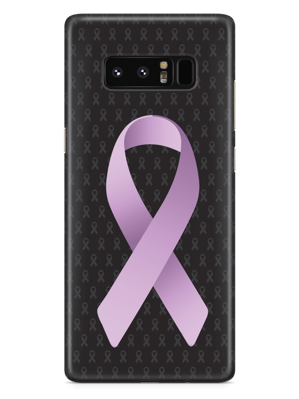 Lavender Awareness Ribbon - Black Case