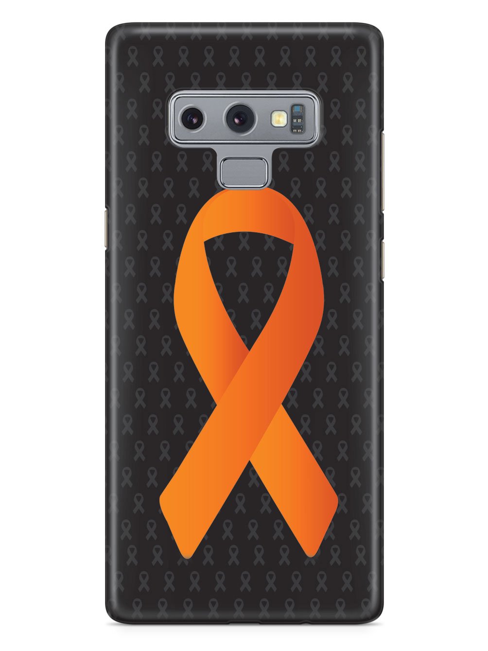 Orange Awareness Ribbon - Black Case