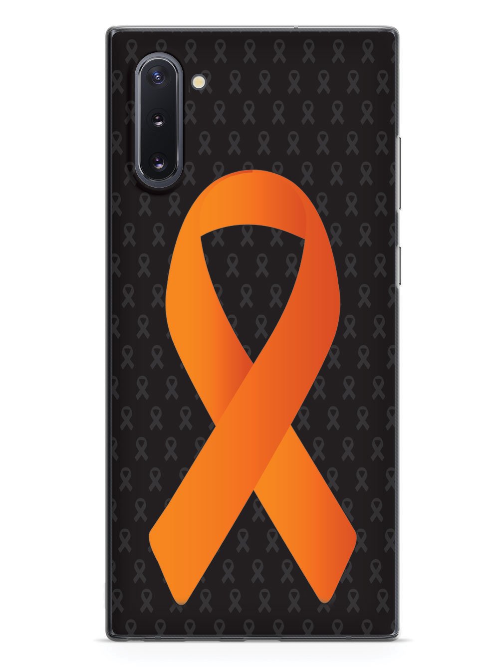 Orange Awareness Ribbon - Black Case