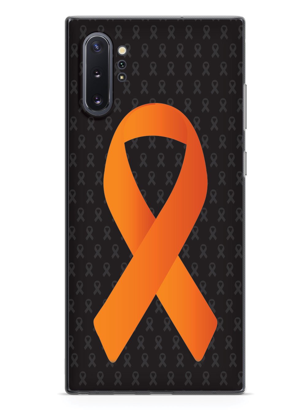 Orange Awareness Ribbon - Black Case