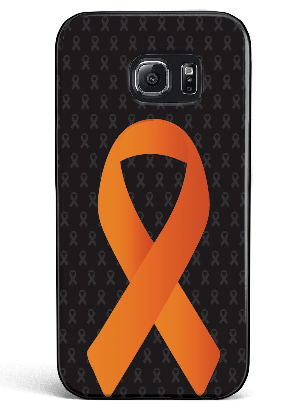 Orange Awareness Ribbon - Black Case