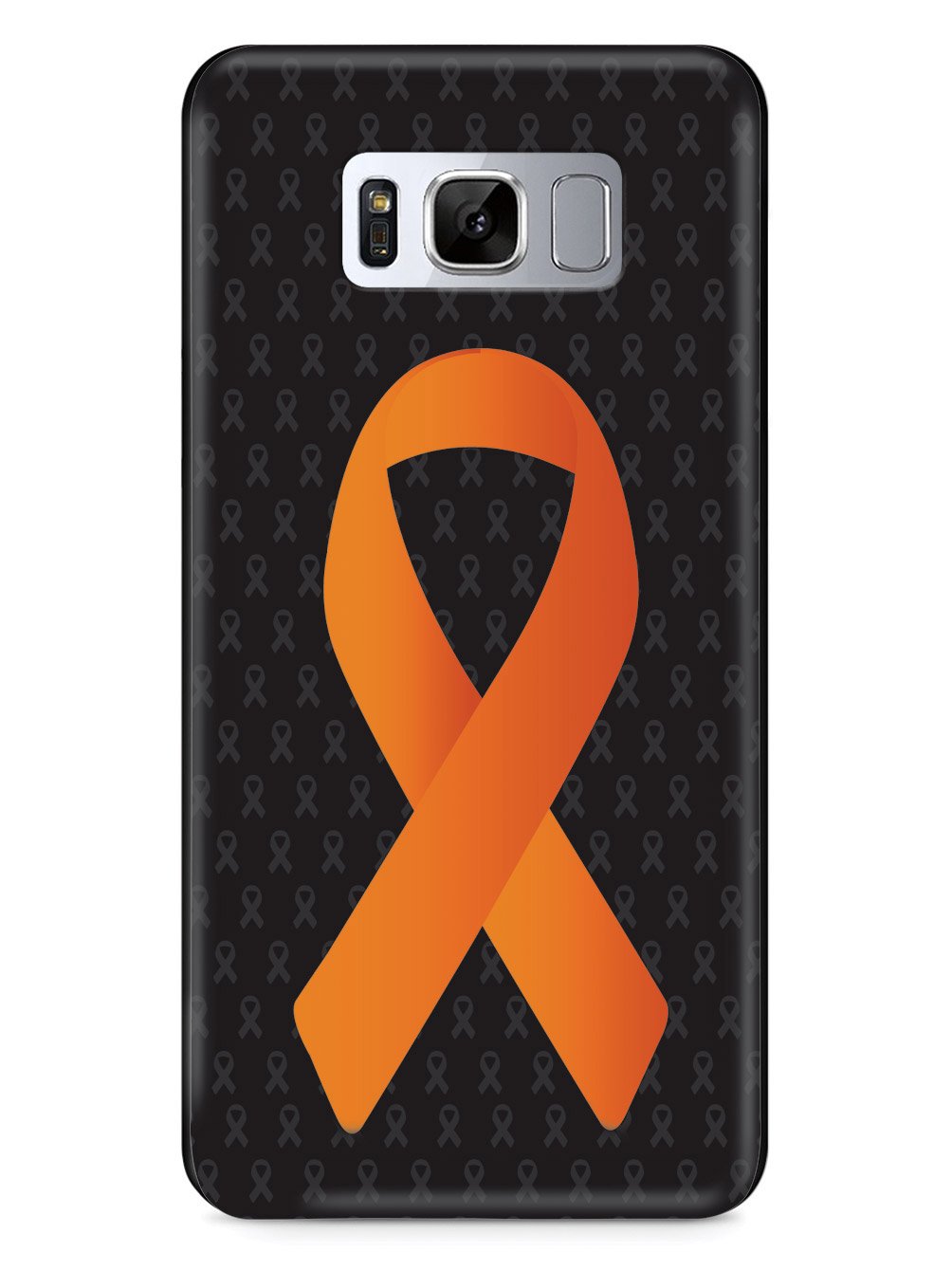 Orange Awareness Ribbon - Black Case