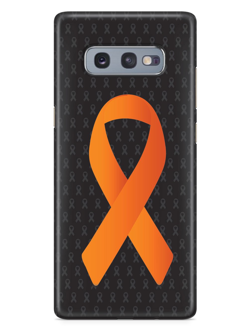 Orange Awareness Ribbon - Black Case