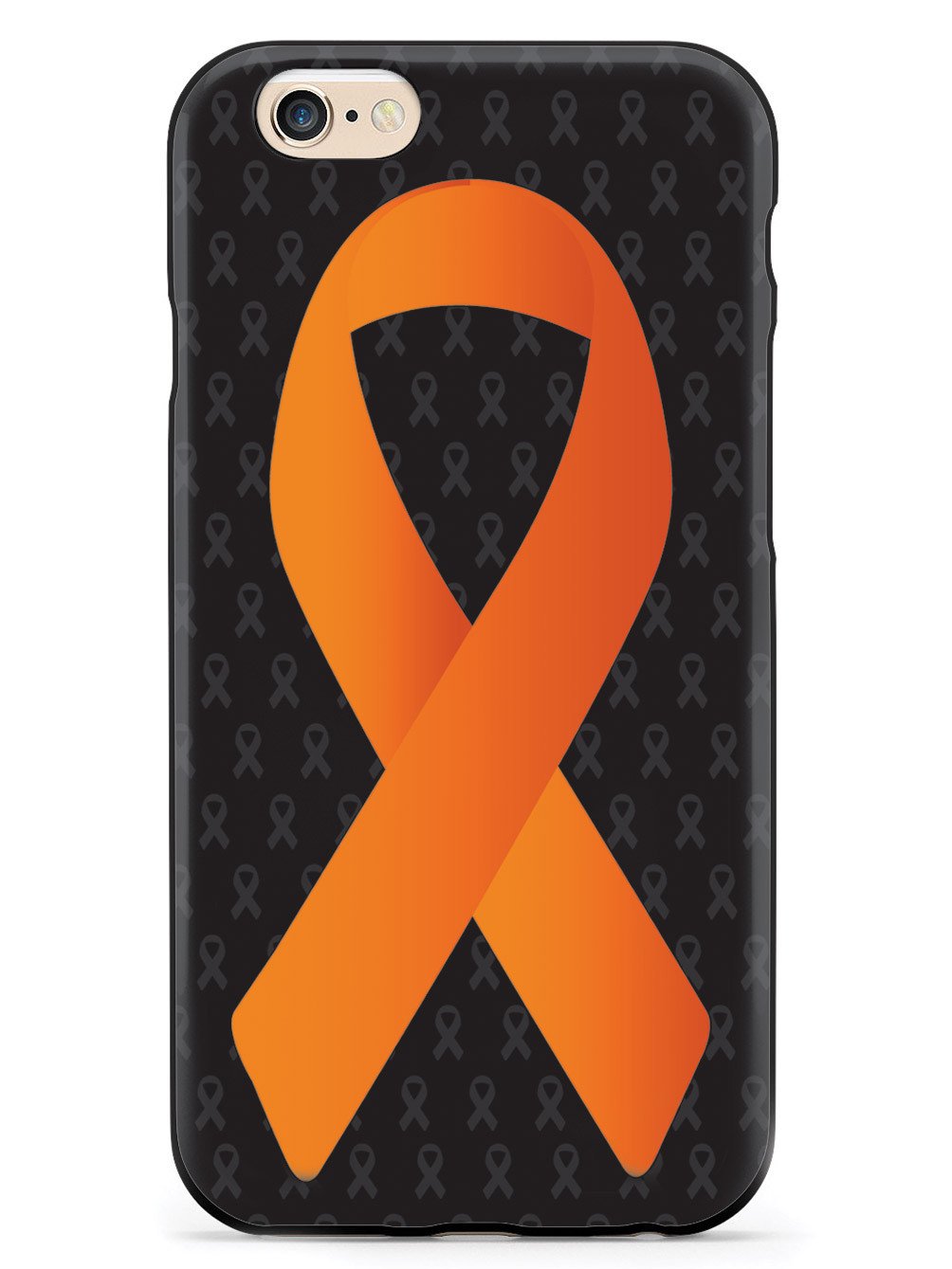 Orange Awareness Ribbon - Black Case