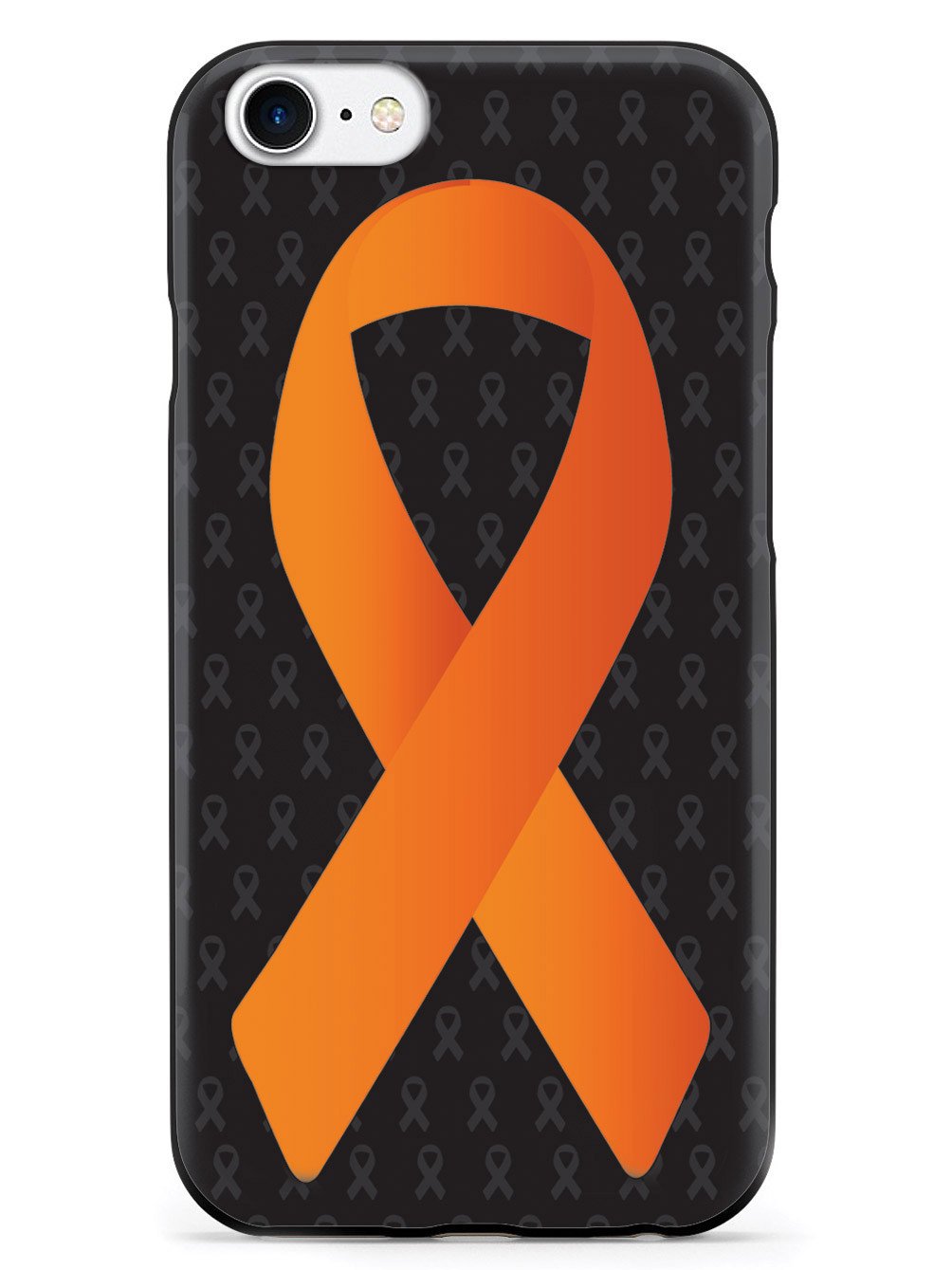 Orange Awareness Ribbon - Black Case