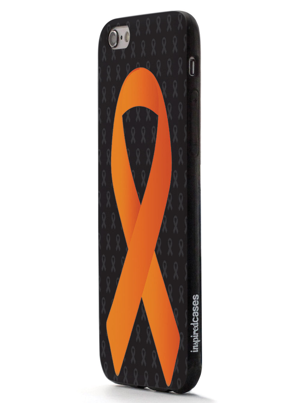 Orange Awareness Ribbon - Black Case