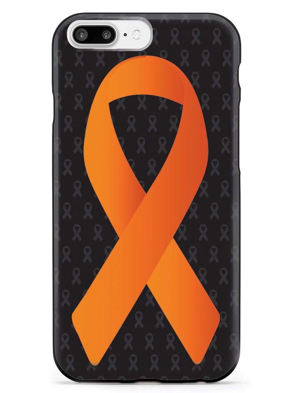 Orange Awareness Ribbon - Black Case