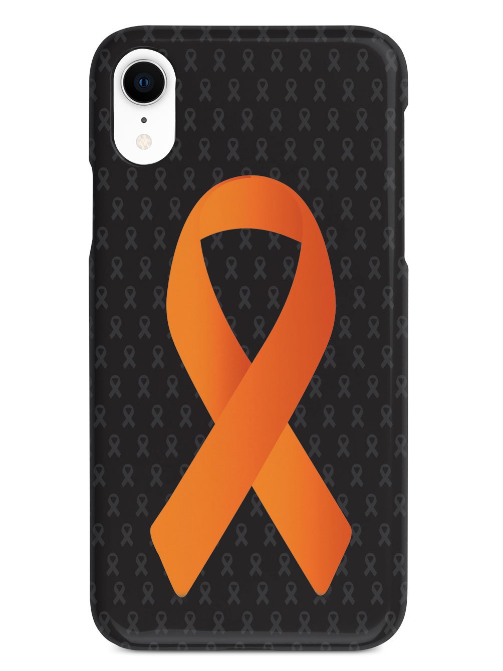 Orange Awareness Ribbon - Black Case