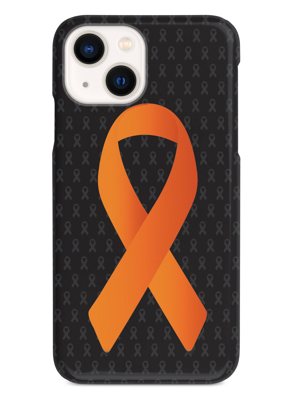 Orange Awareness Ribbon - Black Case