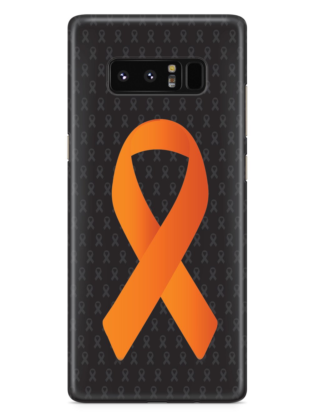 Orange Awareness Ribbon - Black Case