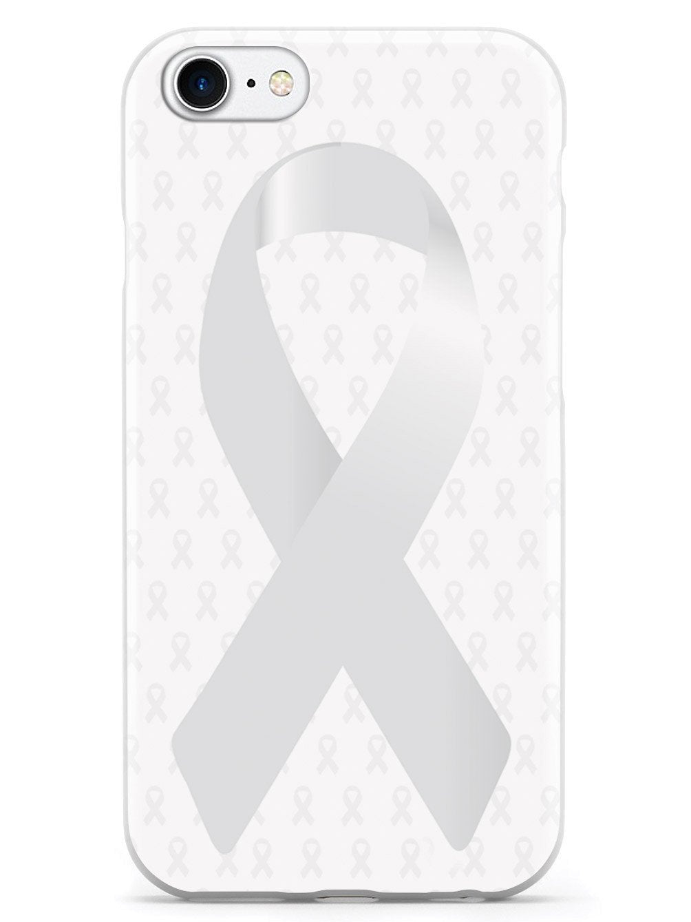 Pearl Awareness Ribbon - White Case