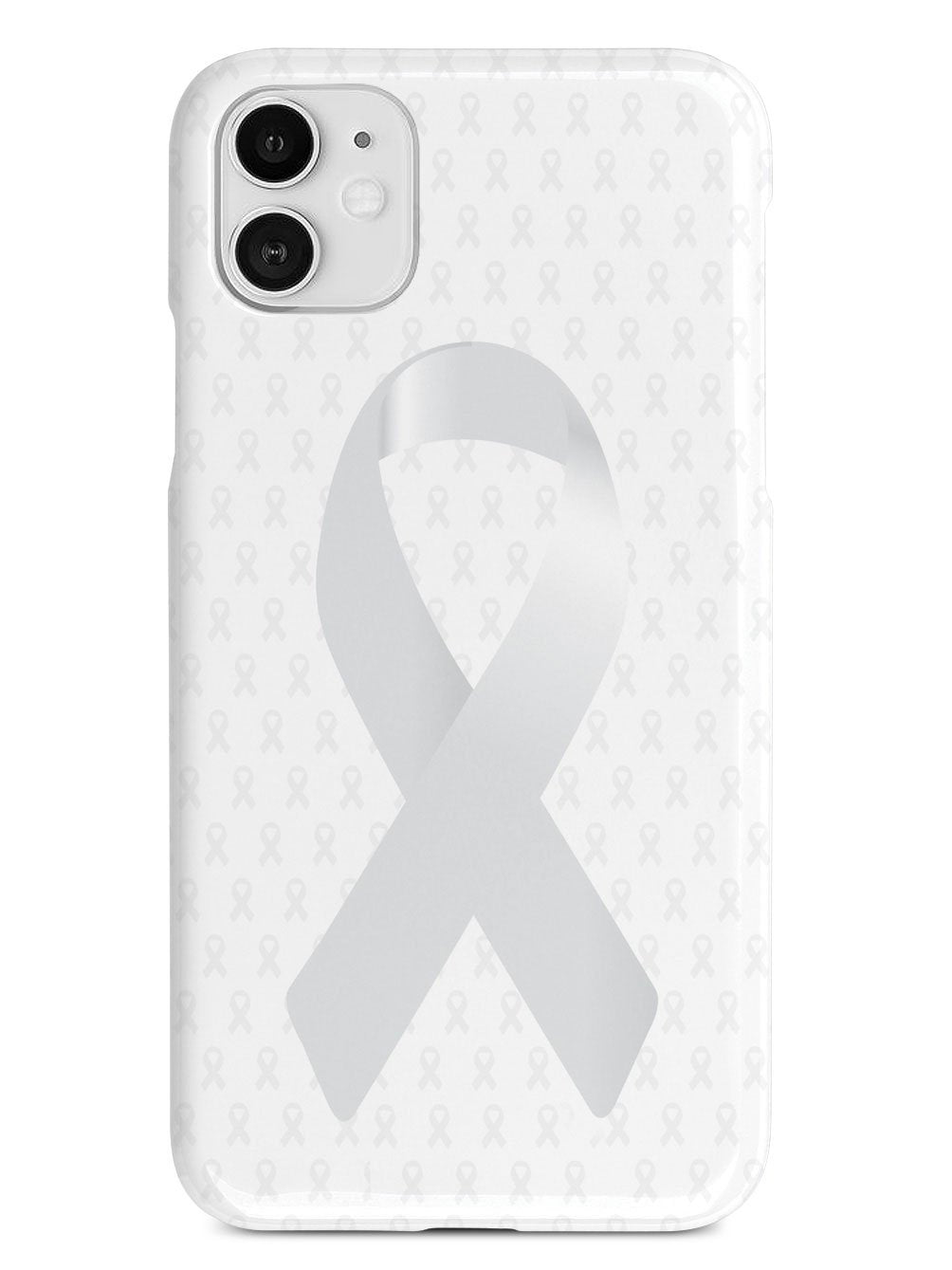 Pearl Awareness Ribbon - White Case